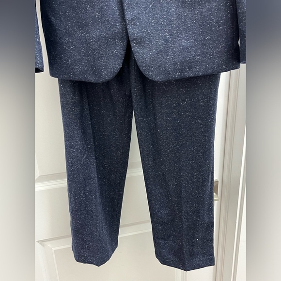 Billy Reid Women’s Navy Donegal Wool Silk Suit Size 4 NWOT - Picture 5 of 10